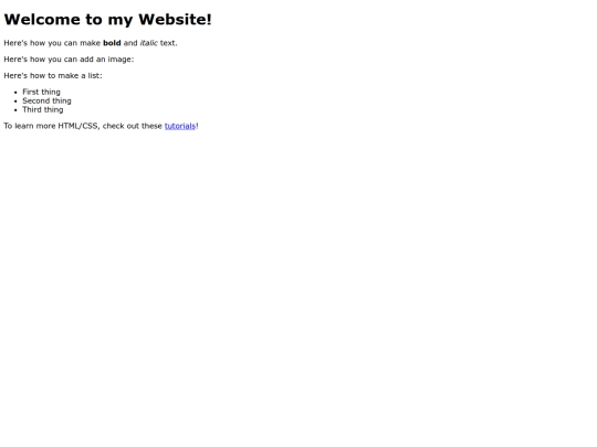welcome screenshot