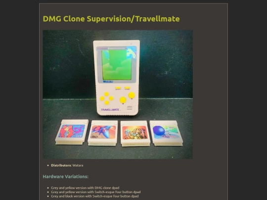 hardware/travellmate screenshot