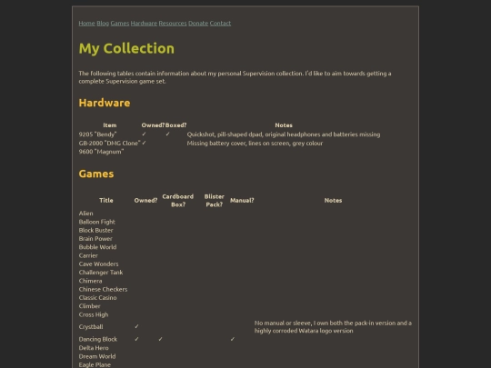 mycollection screenshot
