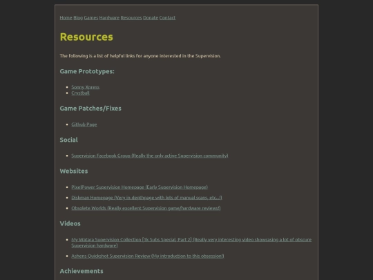 resources screenshot