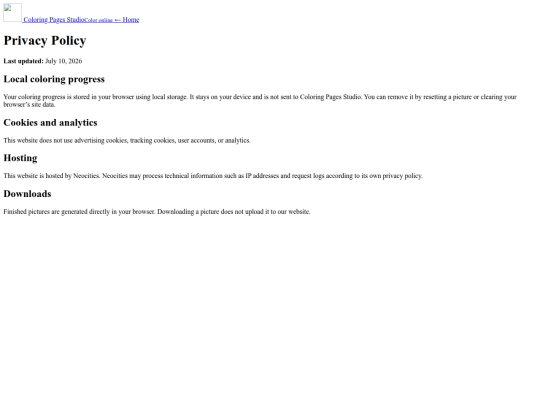 color-online/privacy screenshot