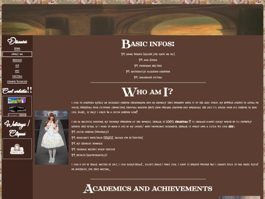 aboutme screenshot