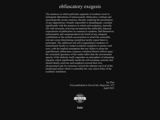 obfuscatory-exegesis screenshot