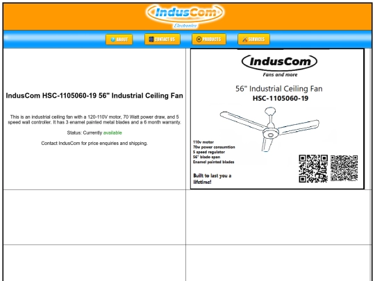 products screenshot