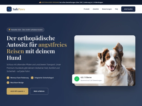 safepaws-shop screenshot