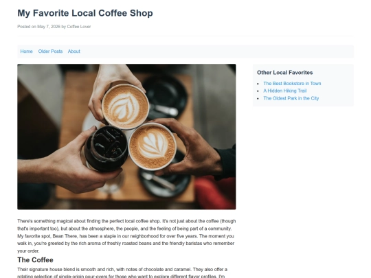 LexingBlog screenshot