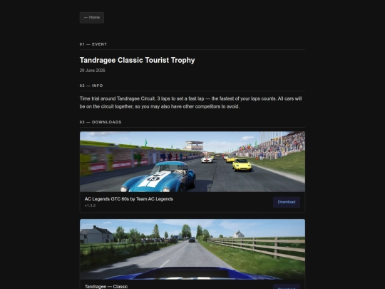 downloads/tand screenshot