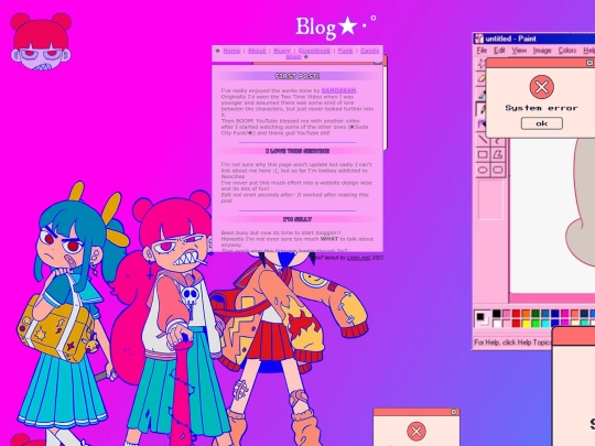Blog screenshot