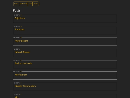 posts/page/1 screenshot