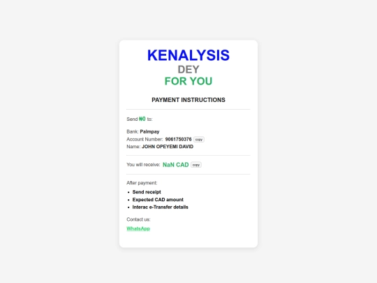 payment screenshot