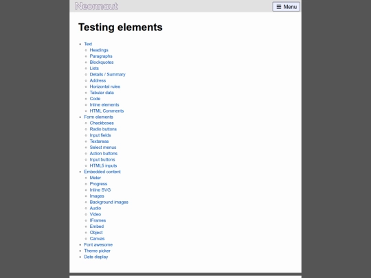 test screenshot