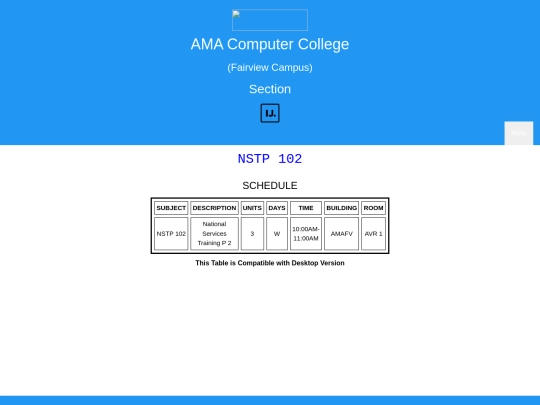 NSTP102 screenshot