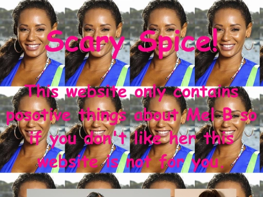 Day 1 Intro To HTML and CSS/mel b website screenshot