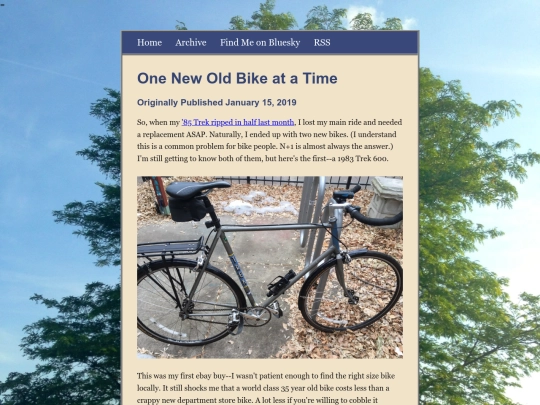 posts/One-New-Old-Bike-at-a-Time screenshot