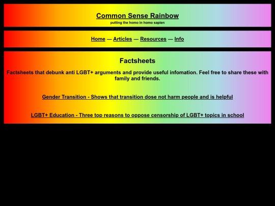 resources/facts screenshot
