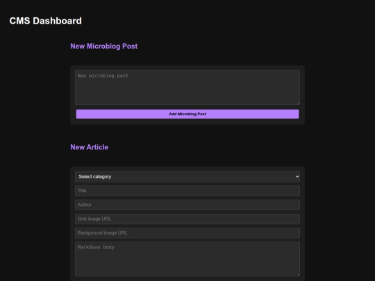 cms screenshot