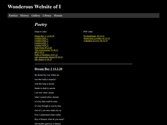 poetry screenshot