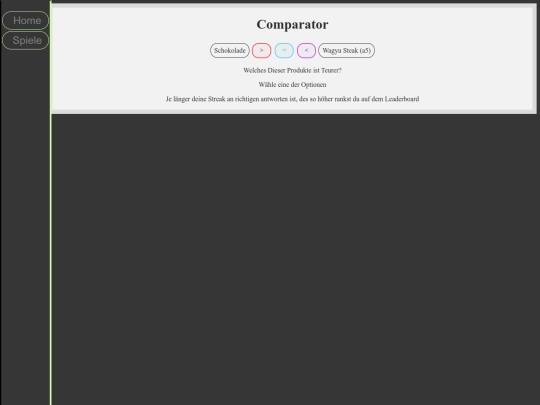 Spiele/Comparator/Comparator screenshot
