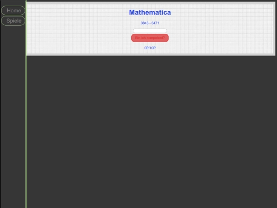 Spiele/Mathematica/mathematica screenshot