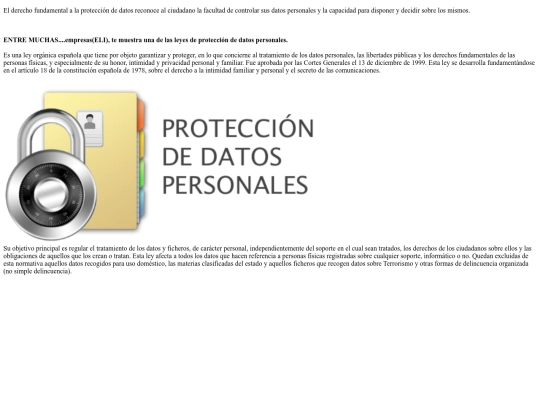 Protecciondedatospersonales screenshot