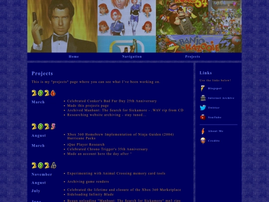 projects screenshot