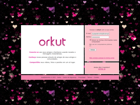 login screenshot