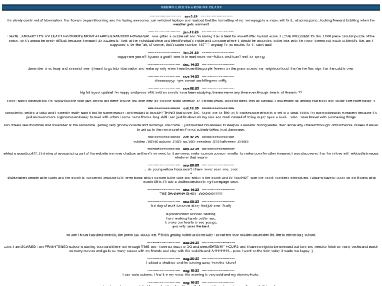 log screenshot