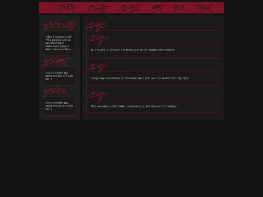 essays screenshot