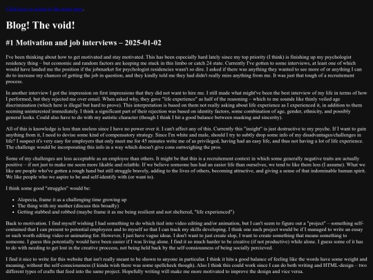 blog screenshot
