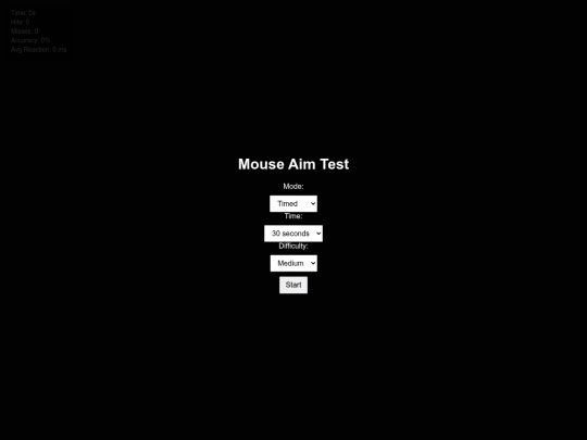 hiddenunblockedweblist/HTML/MouseAimTest screenshot