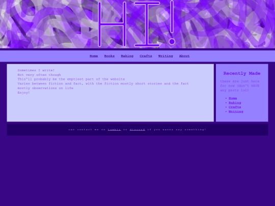 writing screenshot