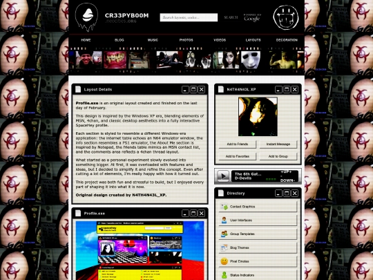 layouts/user-interfaces/code/Profile_exe screenshot