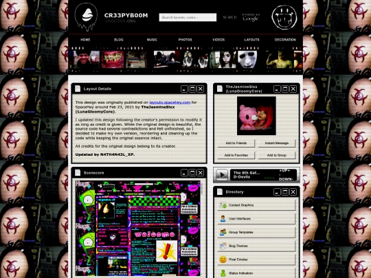 layouts/user-interfaces/code/Scenecore screenshot