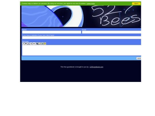 guestbook screenshot