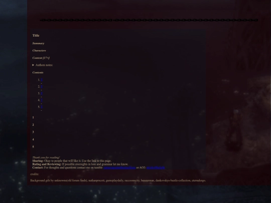 fictemplate screenshot