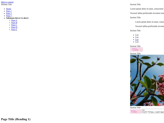 test screenshot