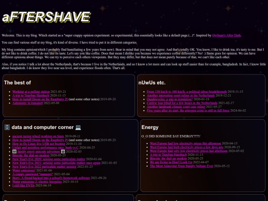 aftershave screenshot
