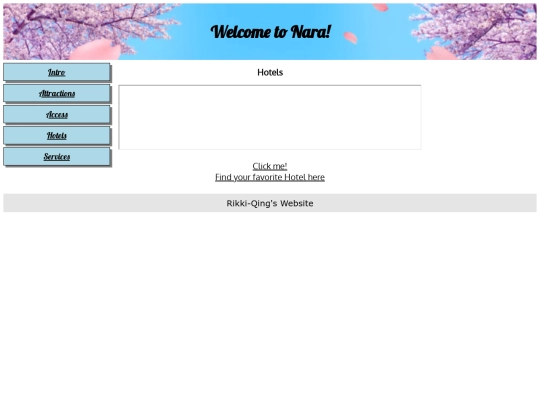 Nara's website/NARA_Hotels screenshot