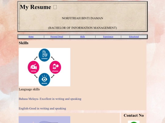 skills screenshot