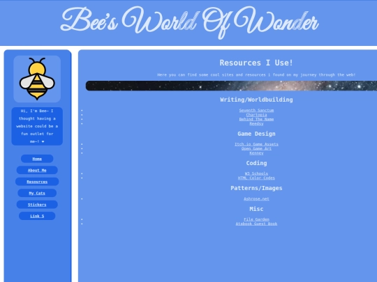 Resources screenshot