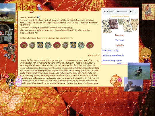 Blog screenshot