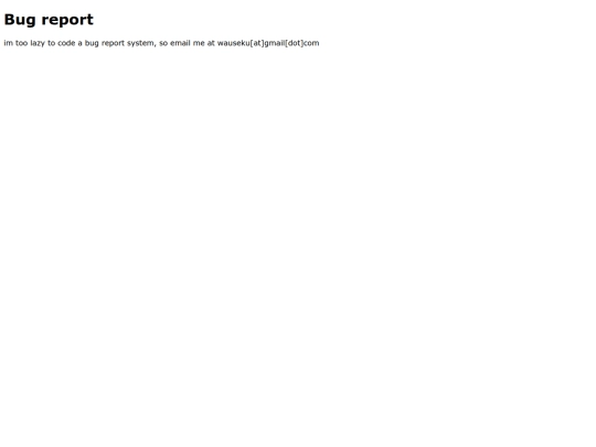bugs screenshot