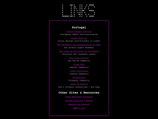 links screenshot