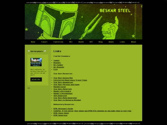 links screenshot