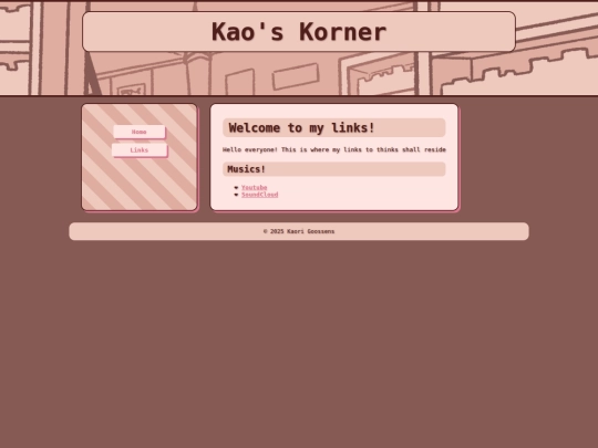 links screenshot