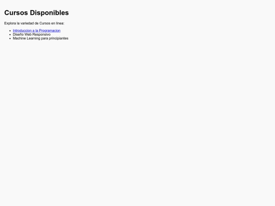 Cursos screenshot