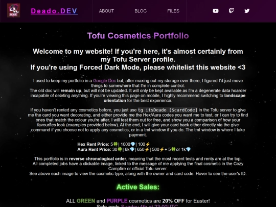TofuPortfolio screenshot