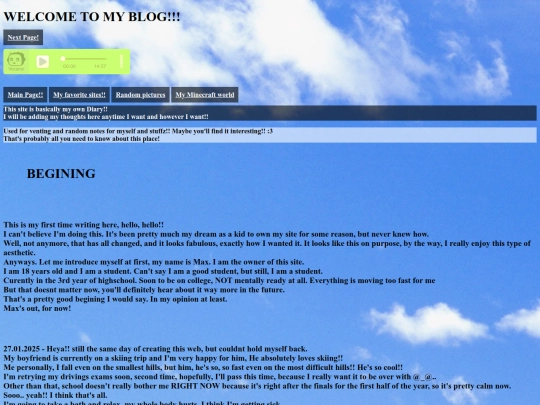 blog screenshot