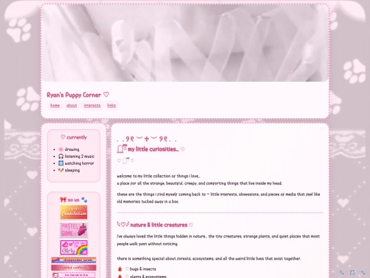 interests screenshot