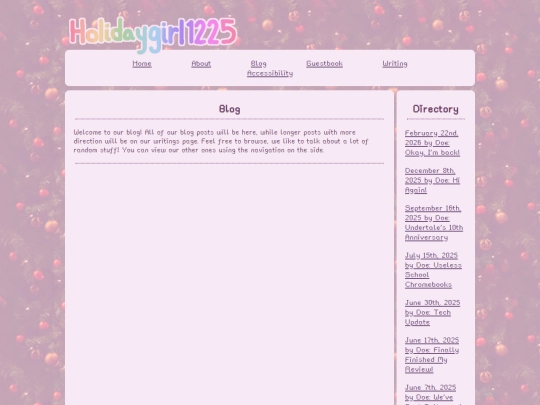blog screenshot